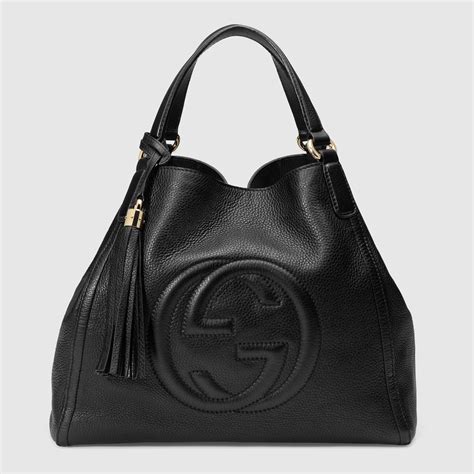 gucci marchi|gucci black leather bag.